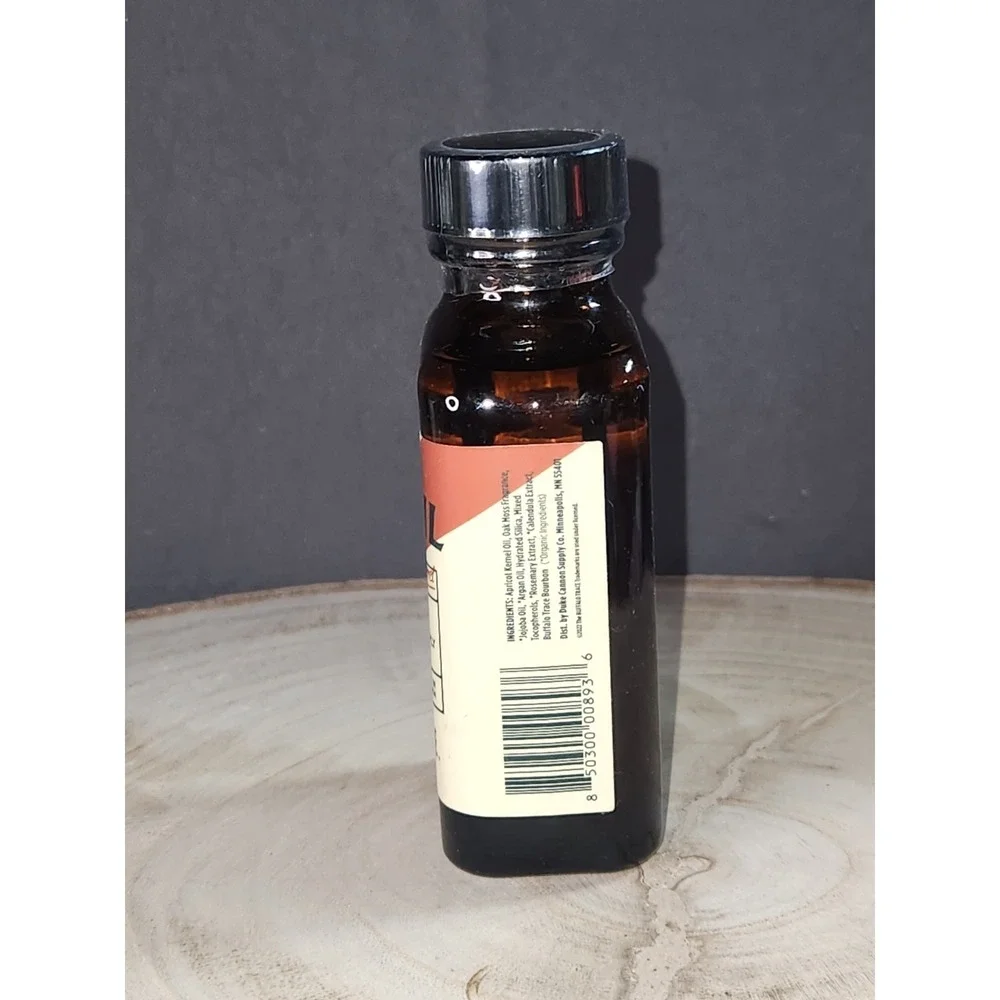 Duke Cannon Big Bourbon Beard Oil 3oz Oak Barrel Scent Made With Buffalo‎ Trace